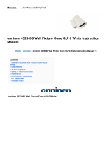 Onninen4523490 Wall Fixture Cone GU10 White