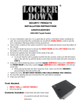 LOCK ER DOWN LD2043EX Exxtreme Console Safe User manual