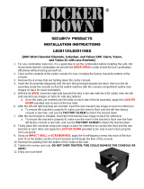 LOCKER DOWN LD2011X User manual
