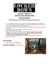 LOCK ER DOWN LD2028EX EXxtreme Console Safe User manual