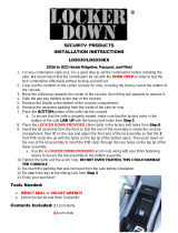 LOCKER DOWN LD2030EX Extreme Console Safe User manual