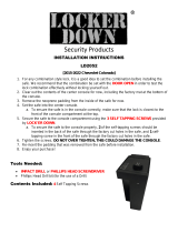 LOCK ER DOWN LD2052 User manual