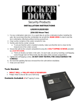 LOCK ER DOWN LD2053EX Console Safe User manual