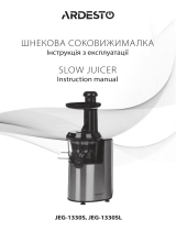 ARDESTO JEG-1330S, JEG-1330SL Slow Juicer User manual