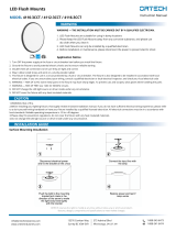 Ortech 4110-3CCT, 4112-3CCT, 4116-3CCT LED Flush Mounts User manual