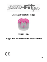 pure-fit spa pure-fit spa VM721AB Massage Bubble Foot Spa User manual