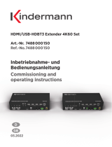 Kindermann 7488000150 HDMI USB-HDBT3 Extender 4K60 Set User manual