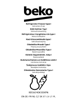 Beko Refrigerator-Freezer typel User manual