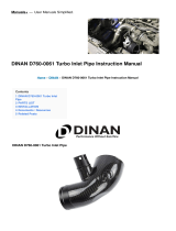 Dinan D760-0061 Turbo Inlet Pipe User manual