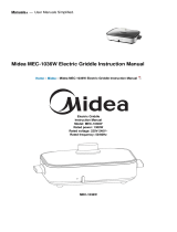 Midea MEC-1036W Electric Griddle User manual