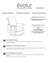 evolur 610 Upholstered Swivel Glider Chair User manual