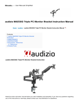 audizio MAD30G Triple PC Monitor Bracket User manual