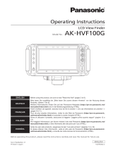 Panasonic AK-HVF100G User manual