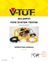 V-TUF V-TUF SE130PST Pipe System Tester User manual