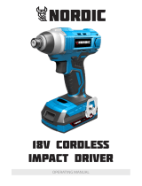 Nordic 18V Cordless Impact Driver User manual