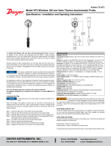 Dwyer VP3 Wireless 100 mm Vane Thermo-Anemometer Probe User manual
