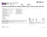 Arrow CAN-45854-XPCN1A Pressure Injectable g+ard Blue Plus Four-Lumen CVC Kit User manual