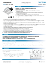 Ortech ODD-110-18PB User manual