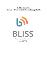 Bliss Automation Control4 Driver User manual