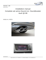 KUFATEC 40221 Audi Q5 8R Complete Set Active Sound incl. Soundbooster User manual
