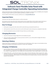 SOLTRONIX Semi-Flexible Solar Panel User manual