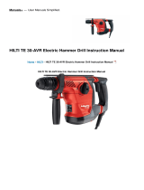 Hilti TE 30-AVR Electric Hammer Drill User manual