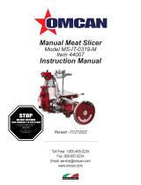 Omcan MS-IT-0319-M User manual