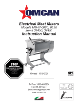 Omcan MM-IT-0080 User manual