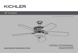 Kichler 300325 56 Inch Crescent Ceiling Fan Brushed Nickel User manual