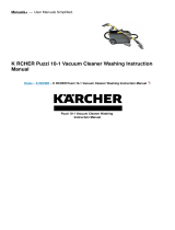 K RCHER Puzzi 10-1 Vacuum Cleaner Washing User manual