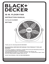 BLACK DECKER BFF16B User manual