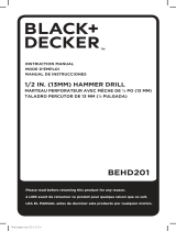 BLACK DECKER BEHD201 User manual