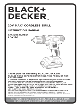 BLACK DECKER LDX120 User manual