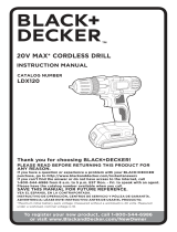 BLACKplusDECKER LDX120 User manual