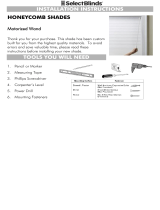 Select Blinds Honeycomb Shades User manual