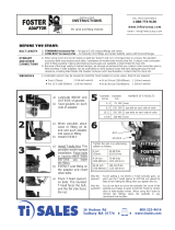 Ti-SALES 518532 Foster Adaptor User manual