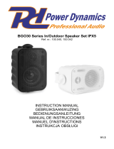 Power DynamicsBGO30 Series In/Outdoor Speaker Set IPX5