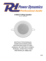 Power Dynamics CSBA3 Owner's manual