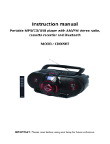 Naxa CD009BT User manual