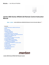 merten 5655 Series ARGUS 220 Remote Control User manual