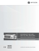 Myson Kickspace 600 User manual