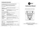 ARKROCKET BYL-12 Broadway Record Player User manual