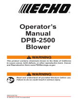 Echo DPB-2500 User manual