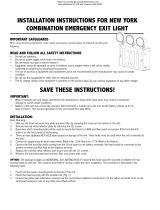Emergency Lights Co‎NYC-EX-COMBO New York Combination Emergency Exit Light