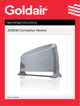 Goldair GCV100 2000W Convector Heater User manual
