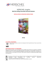 Herschel Inspire Wall and Ceiling Mounted Infrared Heaters User manual