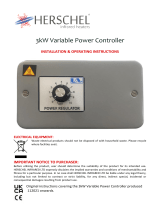 Herschel 3kW Variable Power Controller User manual