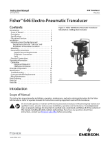 Emerson Fisher 646 User manual