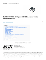EMX Industries CellOpener-365 GSM Access Control User manual