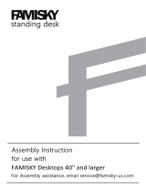 FAMISKY Standing Desk Dual Motors User manual